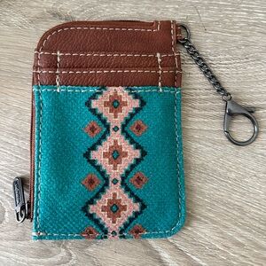 Montana West Wrangler Wallet - Aztec Turquoise